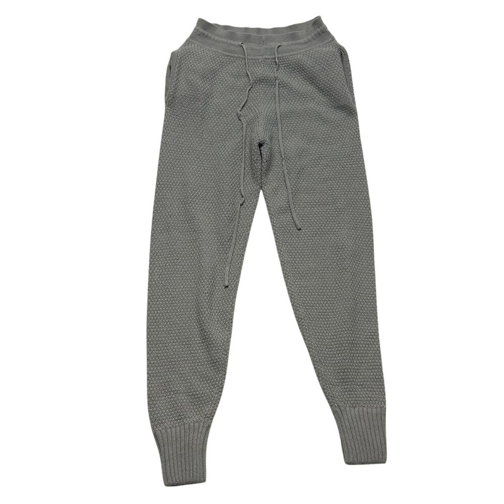 PRETTY LITTLE THING Gray Sweater Jogger Pants Textured Knit Women's Size S